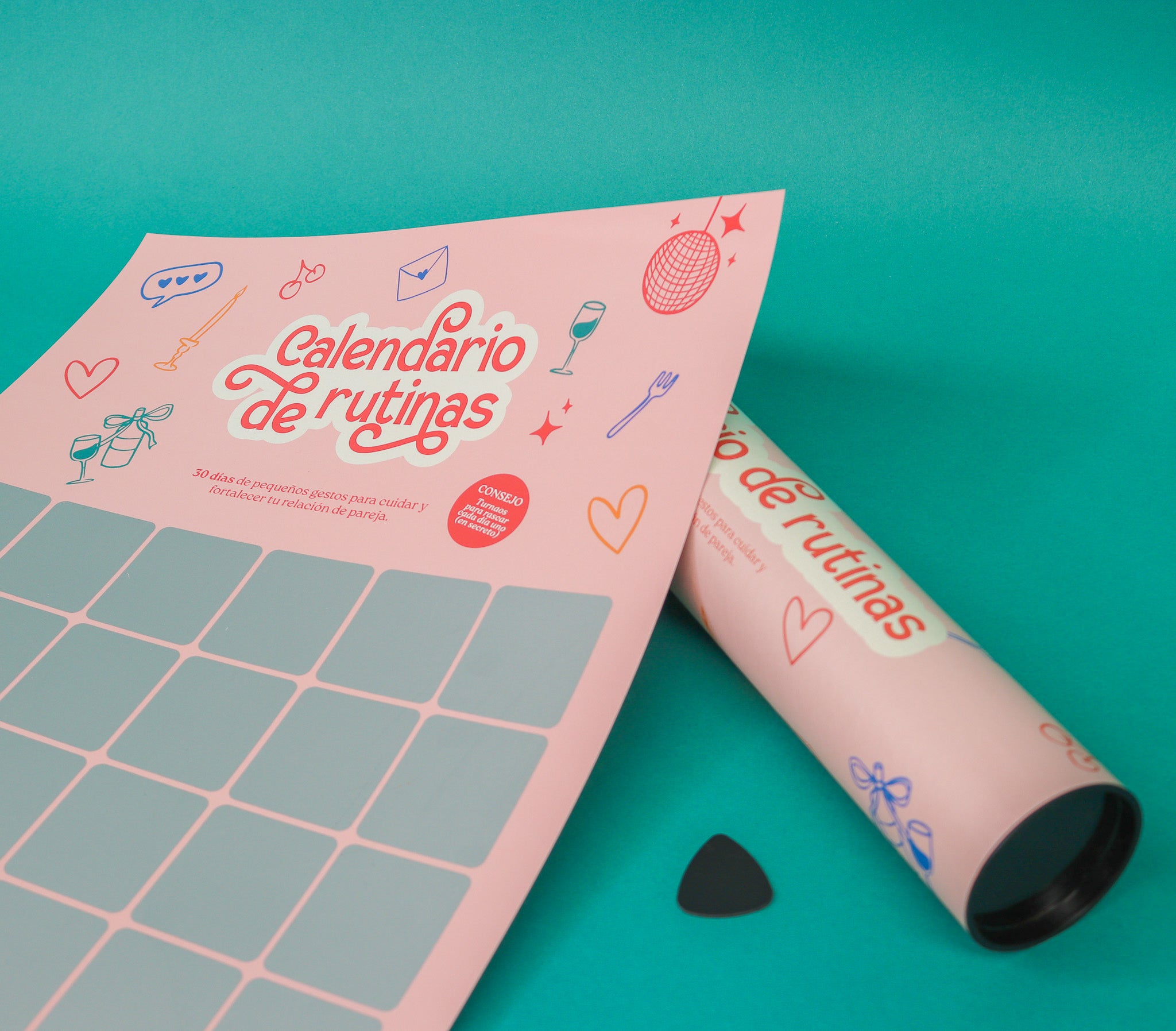 Calendario de Rutinas rascable | 30 días para fortalecer tu relación