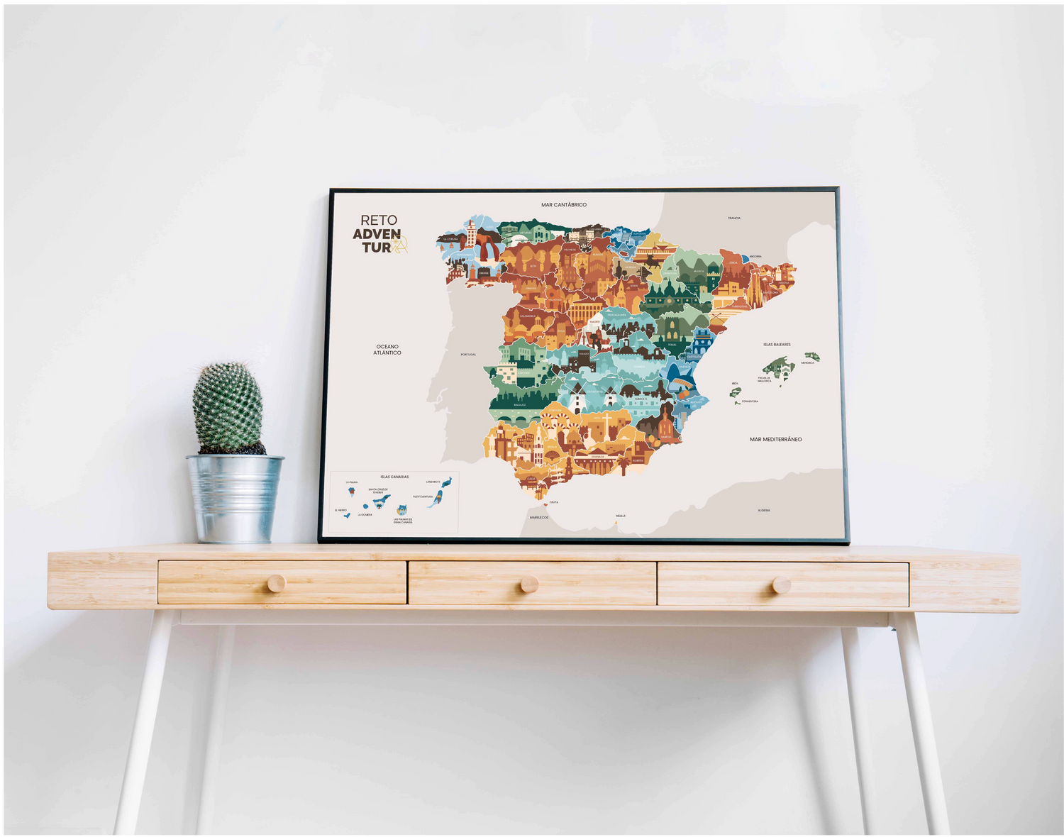 Mapa España Rascable