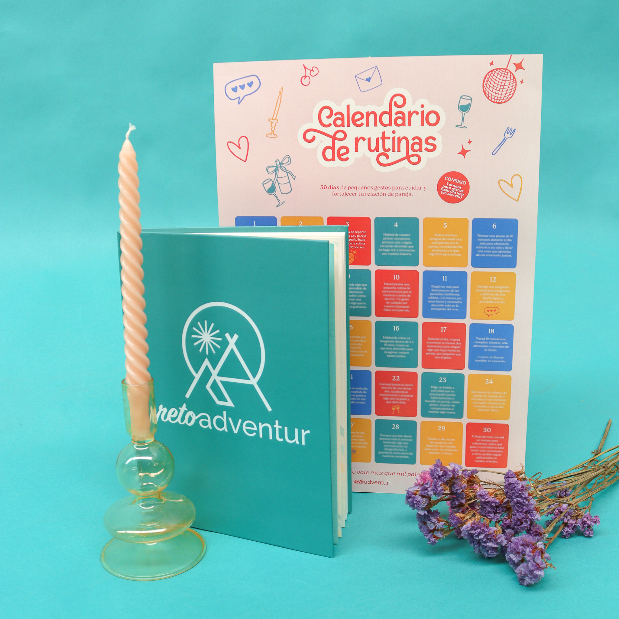 Pack libro Reto Adventur + Calendario de Rutinas rascable