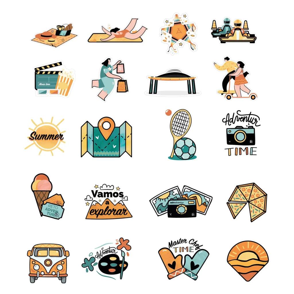 50 stickers | Edición familia - BLACK FRIDAY