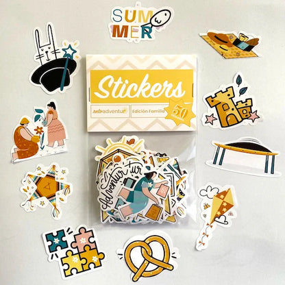 50 stickers | Edición familia - BLACK FRIDAY