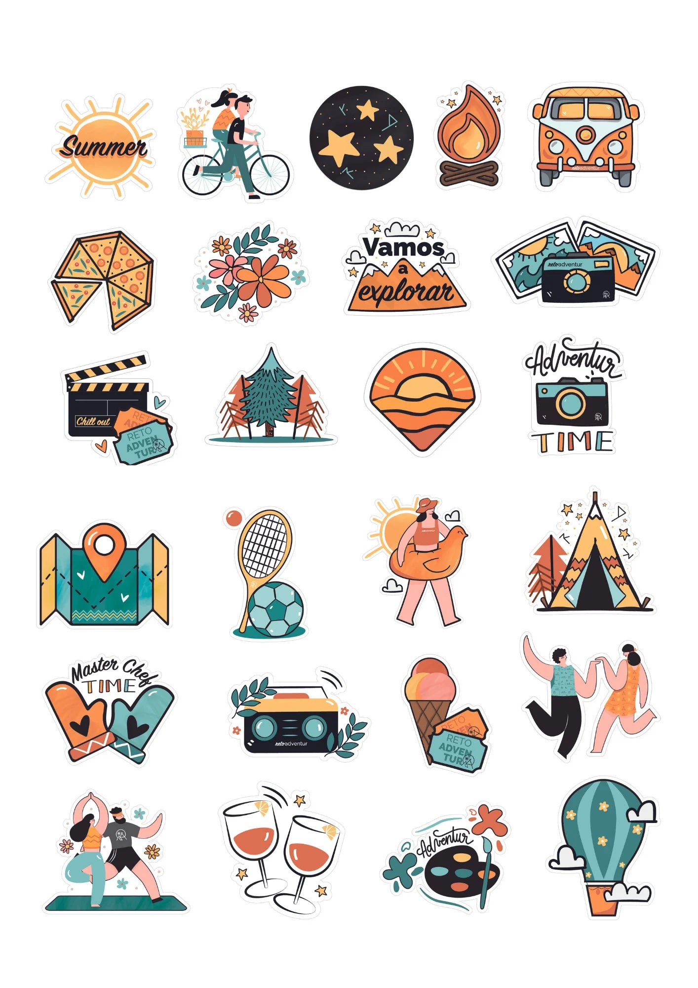 50 stickers | Edición parejas